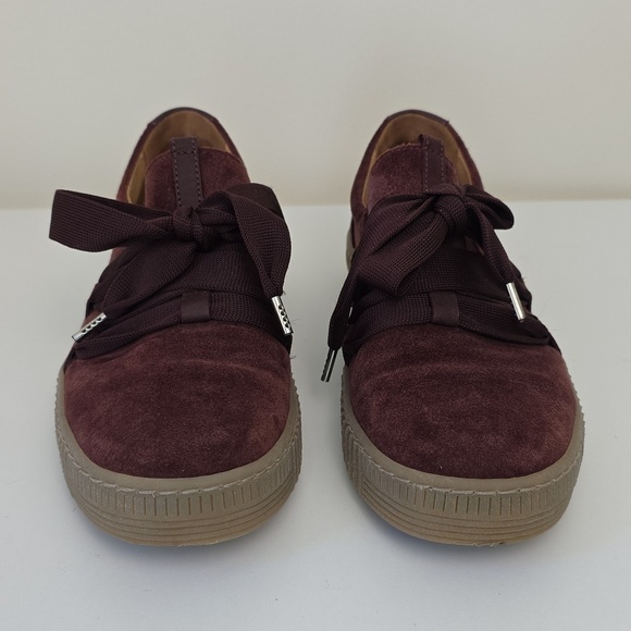 Gabor Shoes - Gabor Maroon Suede Sneakers.  Size UK 5;  US 7